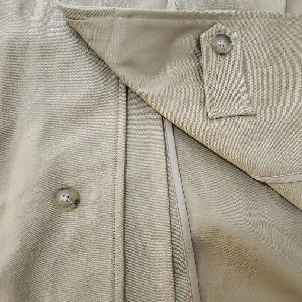 Ralph Lauren Men's Beige Cotton Gabardine Trench Coat Size XLarge XL Ret… - Picture 4 of 16